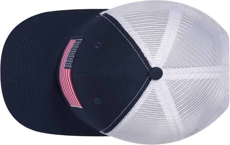 AURR American Flag Trucker Hat, Patriotic Baseball Cap for Men & Women, Breathable Mesh Adjustable Snapback, USA Flag Patch - Image 4